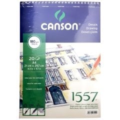 Canson 1557 Çizim Defteri A4 180 gr 20 Yaprak (Spiralli)