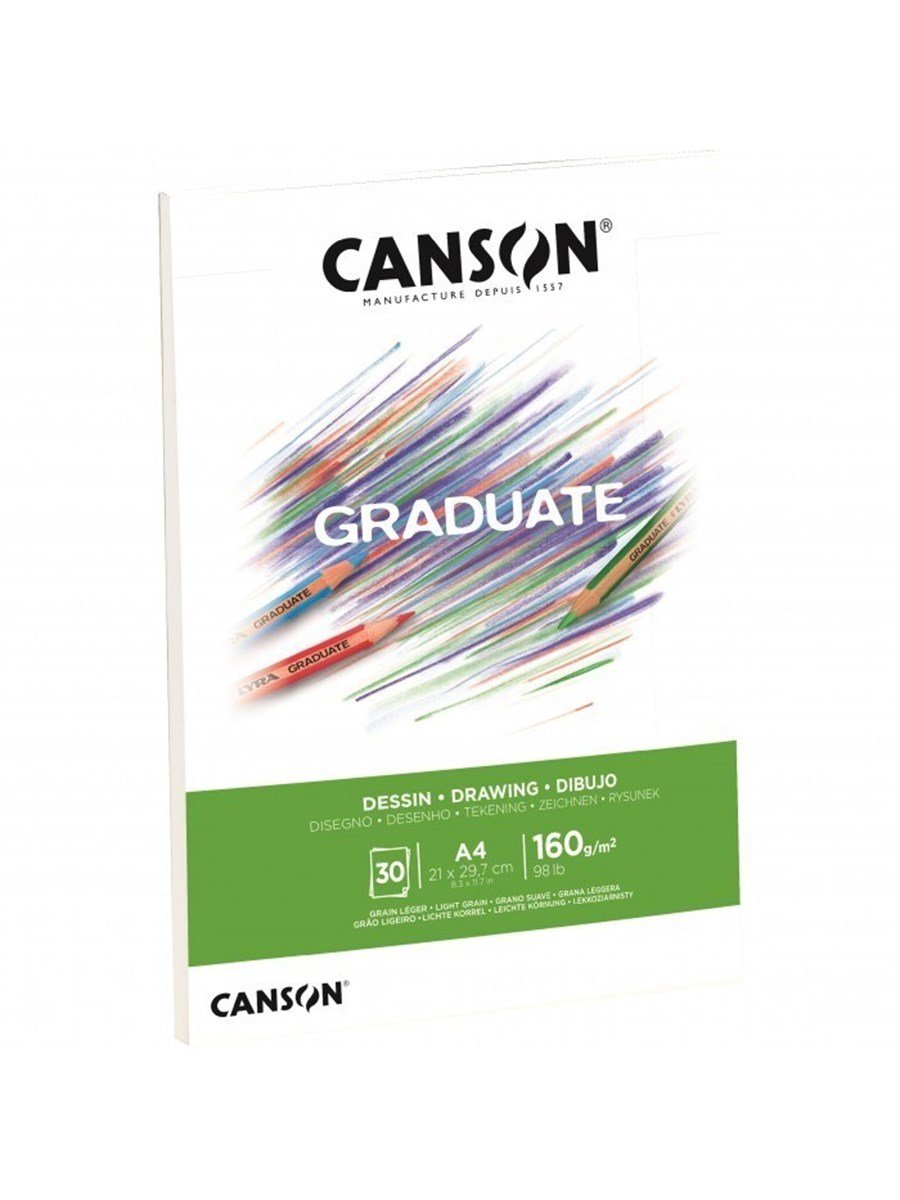 Canson Graduate Drawing Çizim Defteri A4 160gr 30 Yaprak