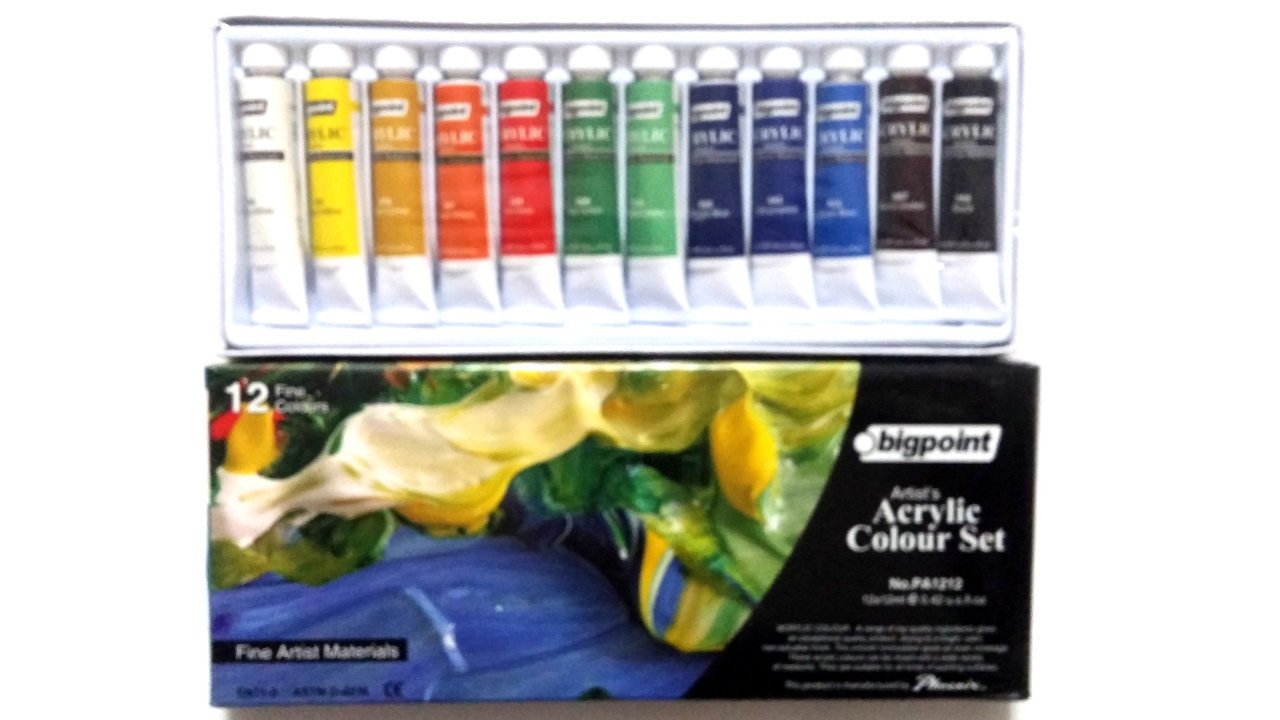 Bigpoint Acrylic Colour Set 12 ml Tüp X 12 Renk