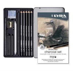 Lyra Rembrandt Charcoal Set 11 li Metal Kutu