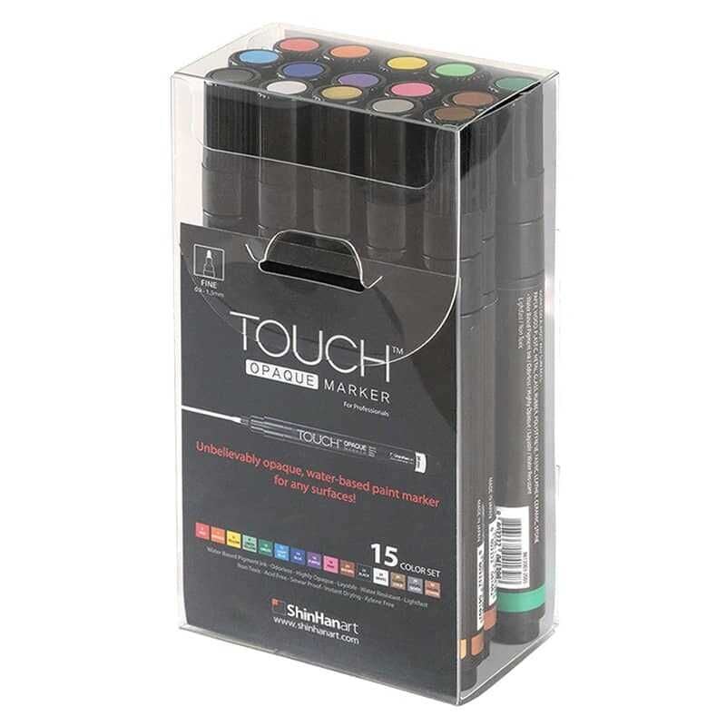 Touch Opaque Marker 15'li Set Fine (0.8 - 1.3 mm)