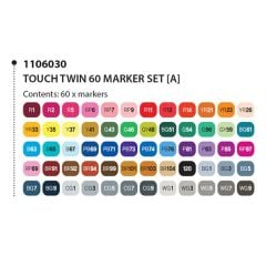 Touch Twin Marker 60 Renk Set A