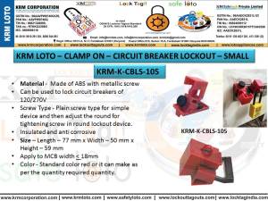 KRM-K-CBLS-105 120V İLE 270V KÜÇÜK ŞALTER KİLİTLEME APARATI
