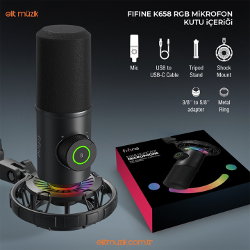 Fifine K658 RGB USB Mikrofon