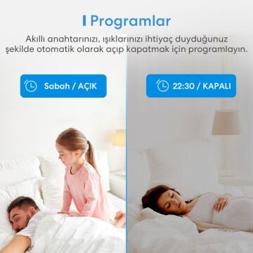 Meross Akıllı Wi-Fi Duvar İçi Anahtar