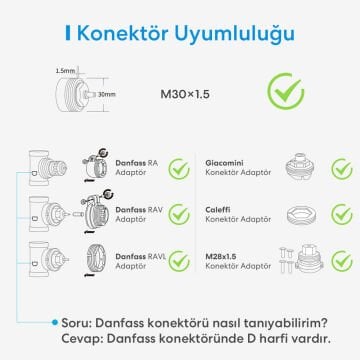 Meross Akıllı Termostat Vana Başlangıç Kiti