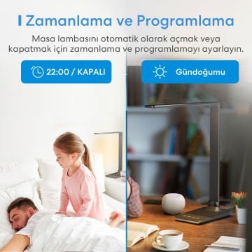 Meross Akıllı Wi-Fi LED Masa Lambası