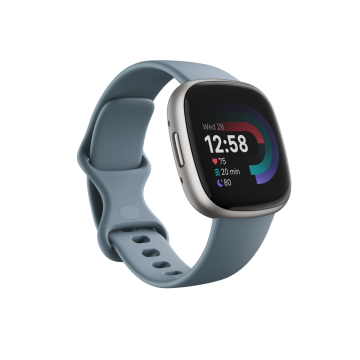 Fitbit Versa 4 Akıllı Saat (Platinyum/Deniz Mavisi)
