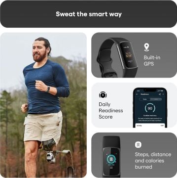 Fitbit Charge 5 (Siyah) Outlet Ürünü