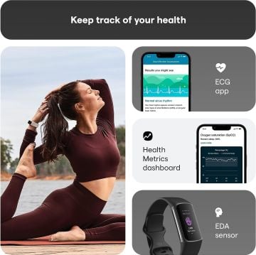 Fitbit Charge 5 (Siyah) Outlet Ürünü