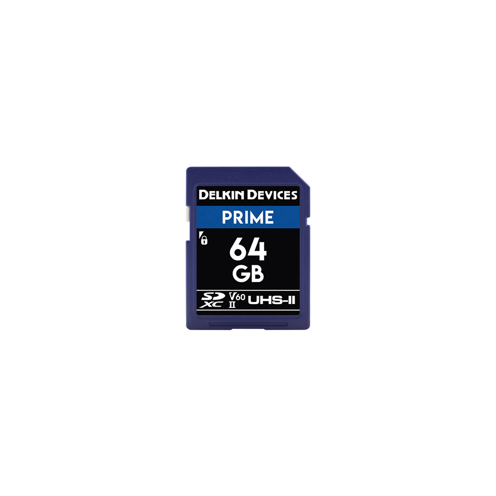 Delkin Devices 64/128/256GB Prime UHS-II SDXC (V60) Hafıza Kartı