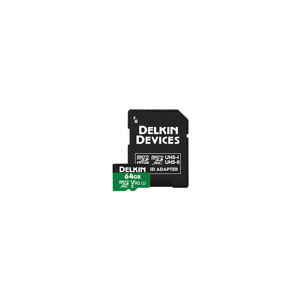 Delkin 64GB Power UHS-II (V90) Micro SD Hafıza Kartı