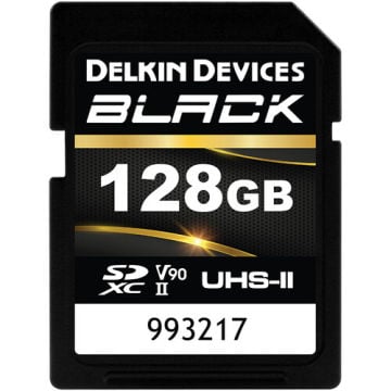 Delkin Devices Black 64/128/256/512GB UHS-II V90 SD CARD
