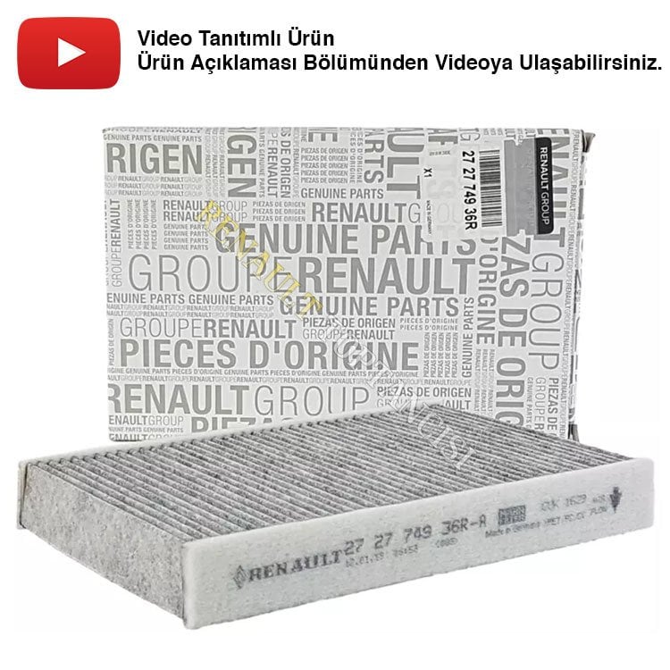 Polen Filtresi Fluence Megane 3 Karbonlu 272774936R