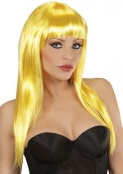 Sarı Katlı Peruk - Party Saç Peruk ABM5035