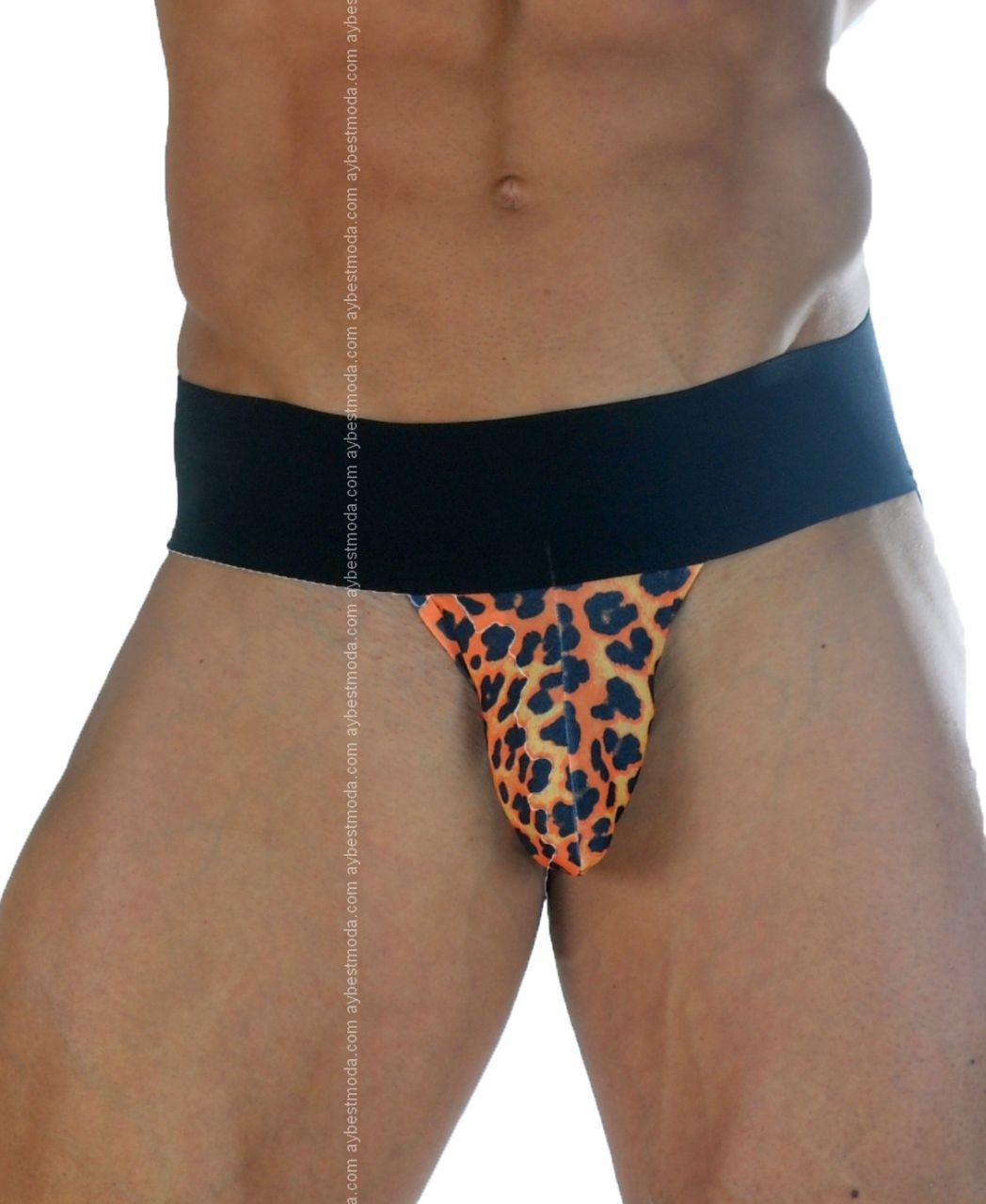 Leopar Erkek Fantazi İç Giyim Jockstrap ABM4276