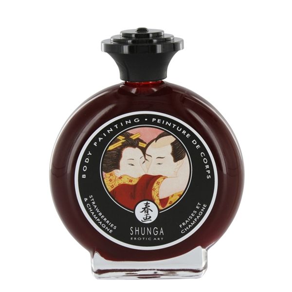Fantazi Organik Yenebilir Vücut Boyası Çilek /Shunga ABM4344