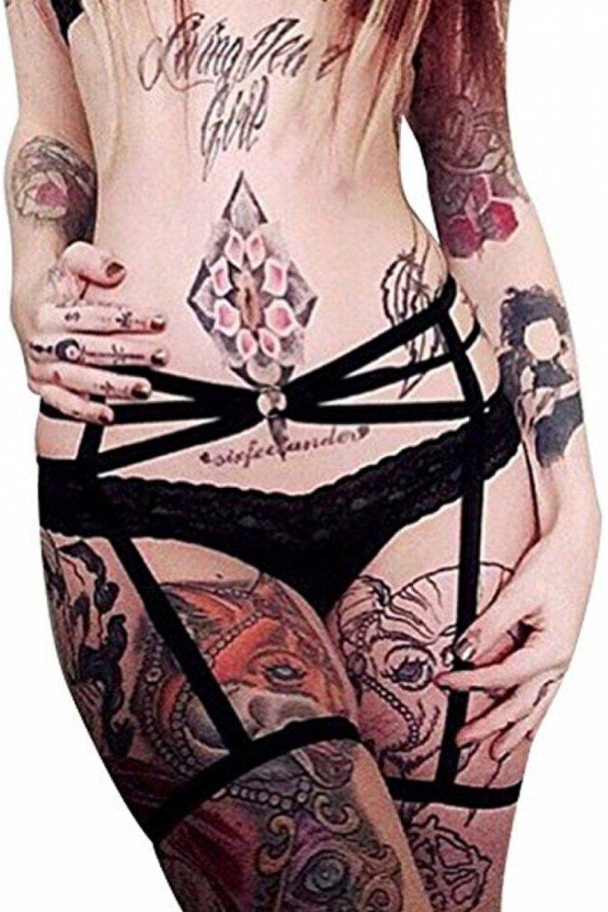 Sıralı Seksi Harness Jartiyer ABM8355