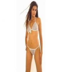 Mavi File Bikini Takım - Swimwear Extreme Bikini 38125
