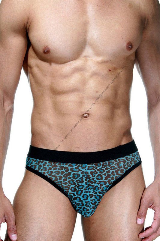 Transparan Leopar Erkek Tanga ABM6634