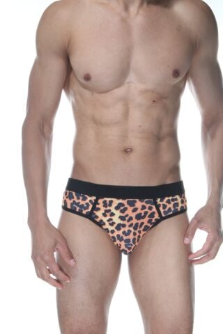 Leopar Fantazi Erkek İç Çamaşır Jockstrap ABM9751