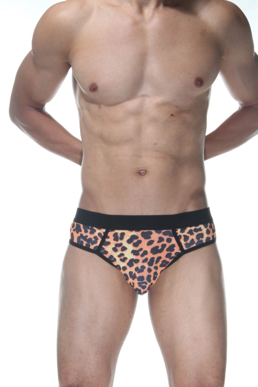 Leopar Fantazi Erkek İç Çamaşır Jockstrap ABM9751