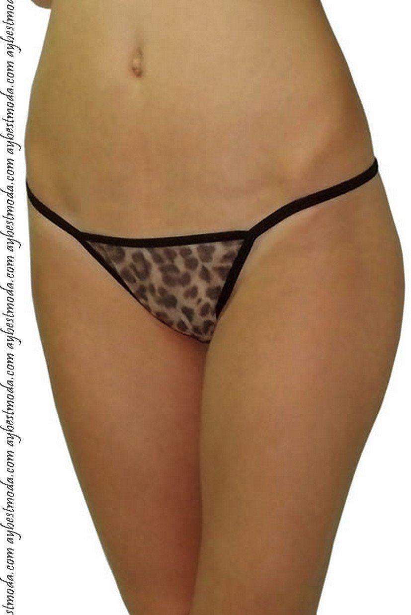 Leopar Şifon T-String ABM3837