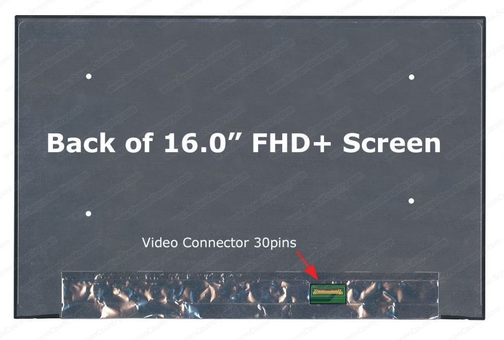 16.0 İnç 30pin 1920x1200 N160JCG-GT1, M73489-J61 60hz Lcd Panel Ekran