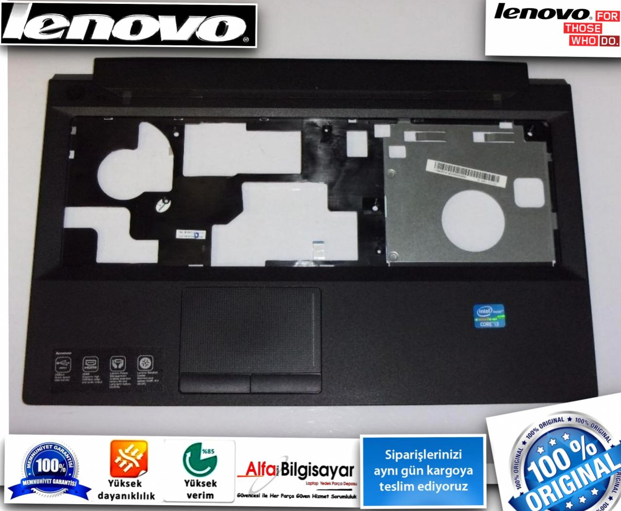 Lenovo IdeaPad b590 20208 Üst Kasa Top Case Klavye Kasası palmrest  touch kasa