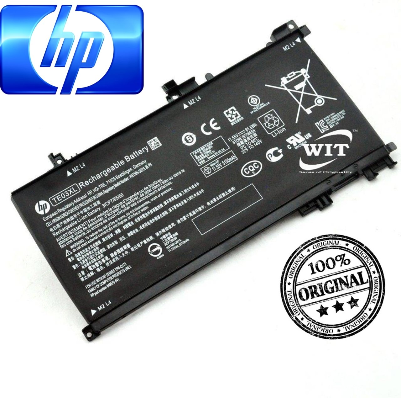 HP Orjınal TE03XL TE04XL Omen 15-ax, Pavilion 15-BC, TPN-Q173 849910-850 849570-541 hp 15-bc 7265NGW Batarya Hp Pili