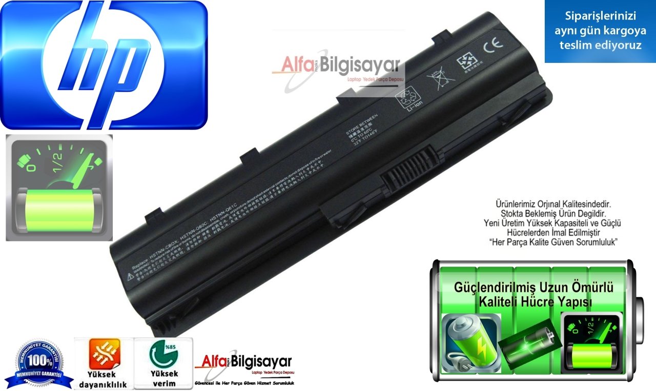 Hp mu06 HP 240 G1 245 G1 246 G1 246 G2 250 G1 255 G1 455 g1 HP CQ42 CQ56 G56 CQ62 CQ72 G42 G62 G72 HSTNN-CBOX HSTNN-Q60C hp pavilion dv3-4000 serisi hstnn-I79Cbatarya pil Battery 1.Kalite