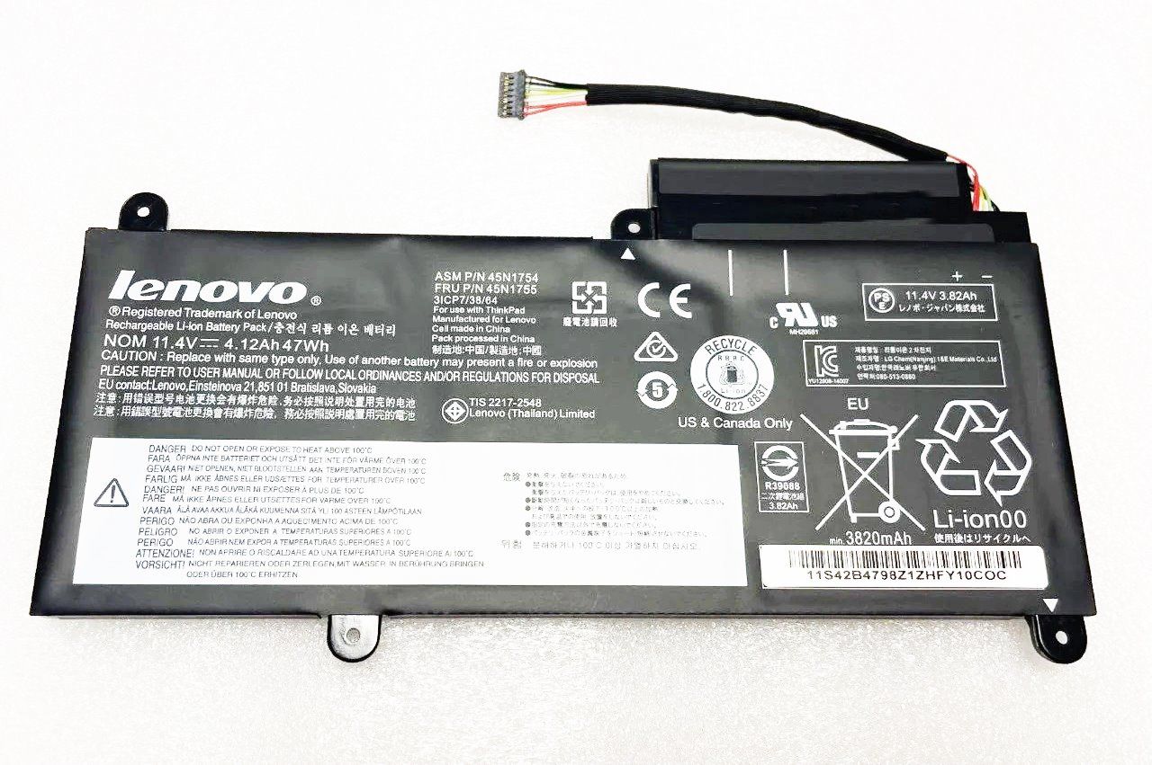 Lenovo Thinkpah E450c, E460c E460, E465 E450, E455  20DE, 20EH, 20ET  20DC, 20DD 20EU, 20EX   45N1752, 45N1753, 45N1756 45N1754, 45N1755, 45N1757   11.4V 47wh 4.12Ah Batarya Pil