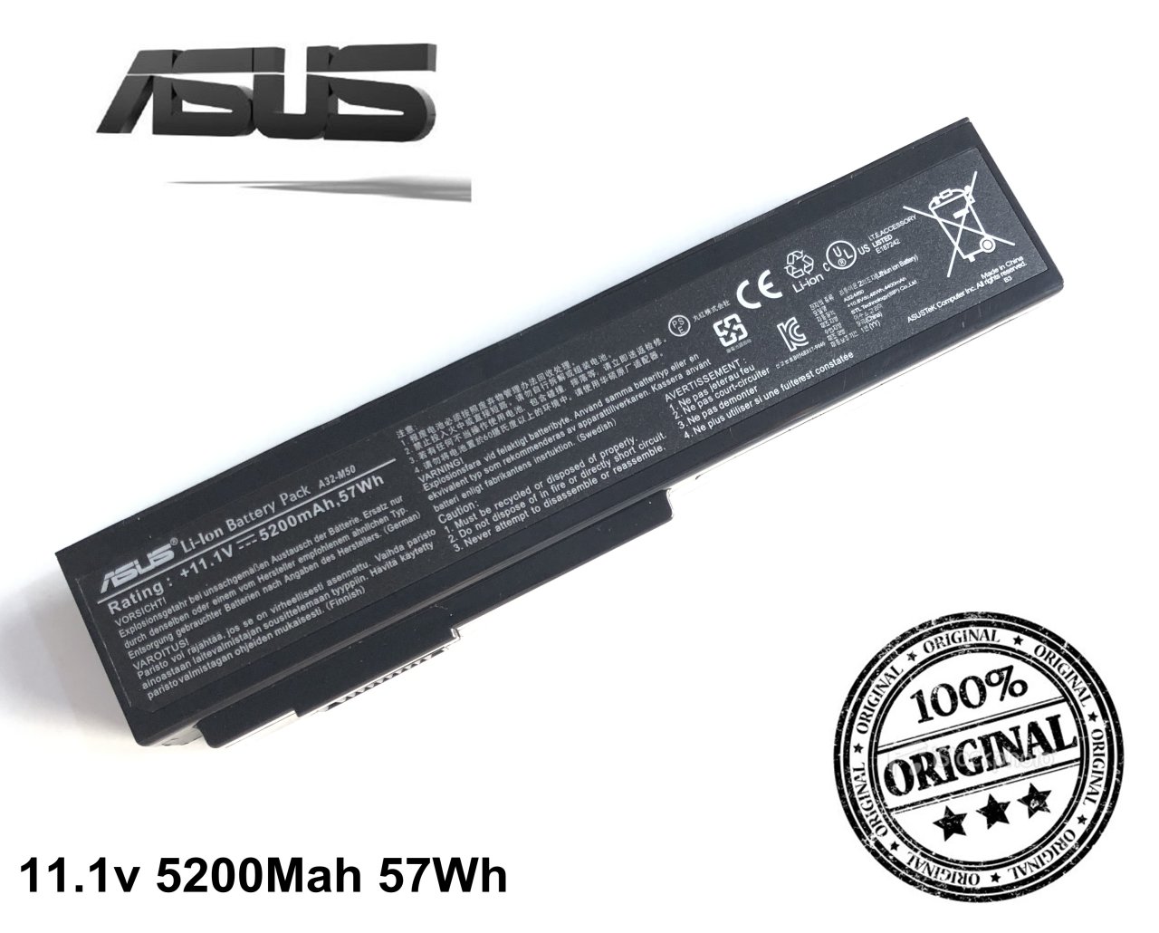 ORJINAL  Asus A32-M50, A32-N61,CASPER H36, A32-H36 A32-X64, A33-M50 Pil, Asus M50, M50sa, M50vc, M50vn, M60J, M60Vp, M70Sa, M70Vn, N61, G50Vt, G51Jx, G60Jx, X64, X64Jq N61 X64 N53 Batarya pil