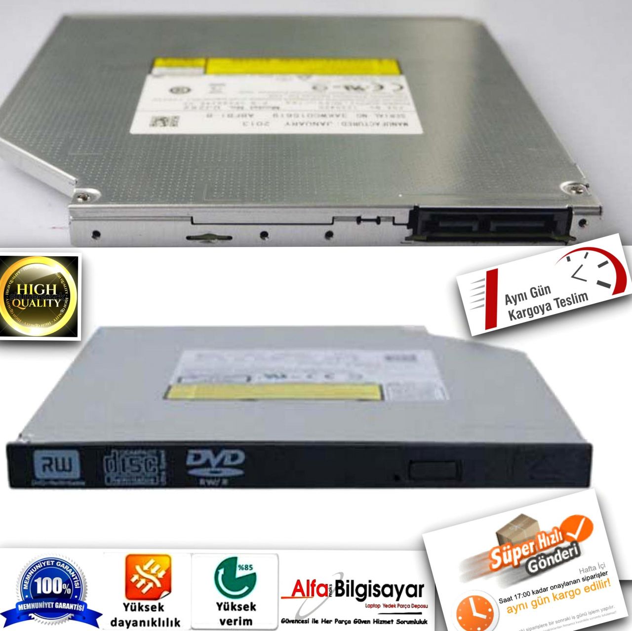 Dvd Sürücü Sata ultra slim 9.5mm