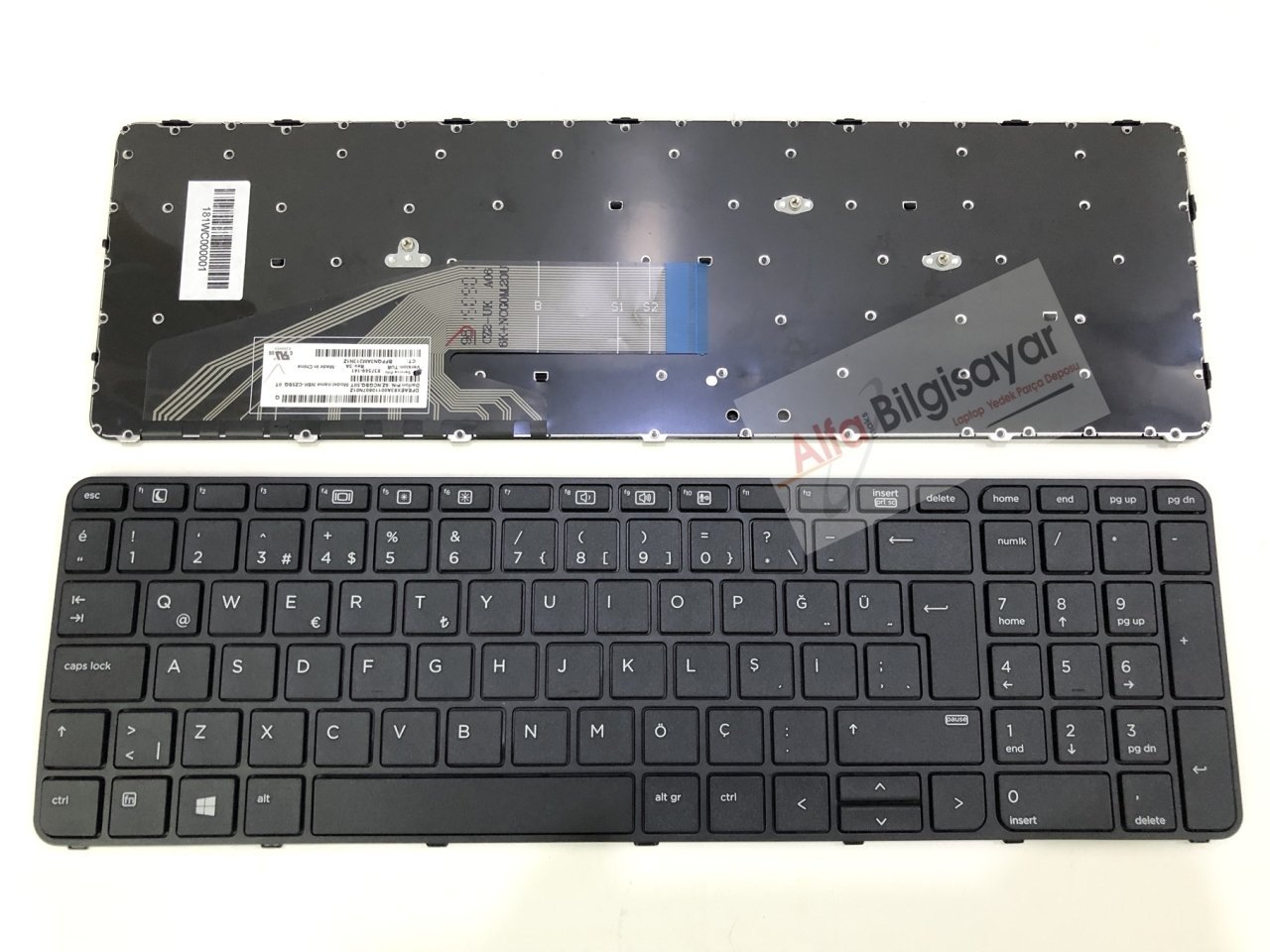 HP ProBook 450 G3, 455 G3 450 G4, 470 G3 470 G4 650 G2, 650 G3, 655 G3 ZBook 15 G3, ZBook 15 G3 Y7Z94EA P4N97EA P4P54EA W4P32EA P4P26EA P4P32EA W4P18EA W4P13EA Y3C04EA V1B26ES Y8A23EA Y8A00EA Z2W53EA  Klavye Tuş Takımı