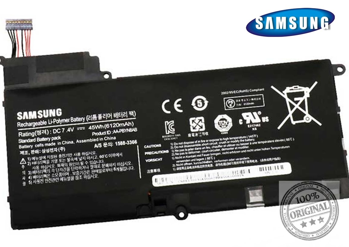 Orjinal Samsung Np530U4B Np530U4C np530U4E np535U4C NP540U4E AA-PBYN8AB Np530U4B Np530U4C np530U4E np535U4C AA-PBYN8AB  Batarya Samsung Laptop Pili