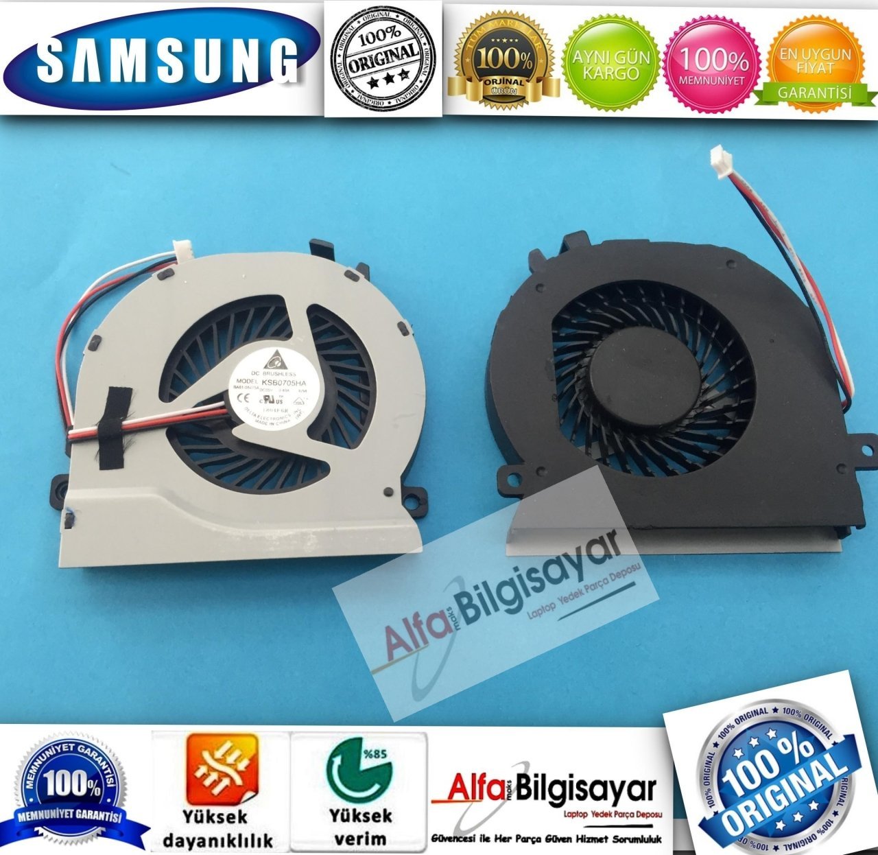 Samsung np270 serisi NP270E5G  NP-270E5S NP270E5U-K01 270E5R 270E5G 270E5J Cooling Fan Sıfır A++