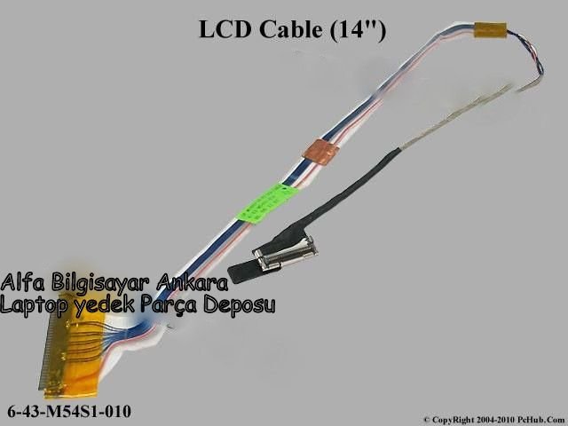 CLEVO CASPER ARÇELİK DATRON SUNNY BEKO EXPER M54SE M540S M540 LCD DATA FLEX KABLO