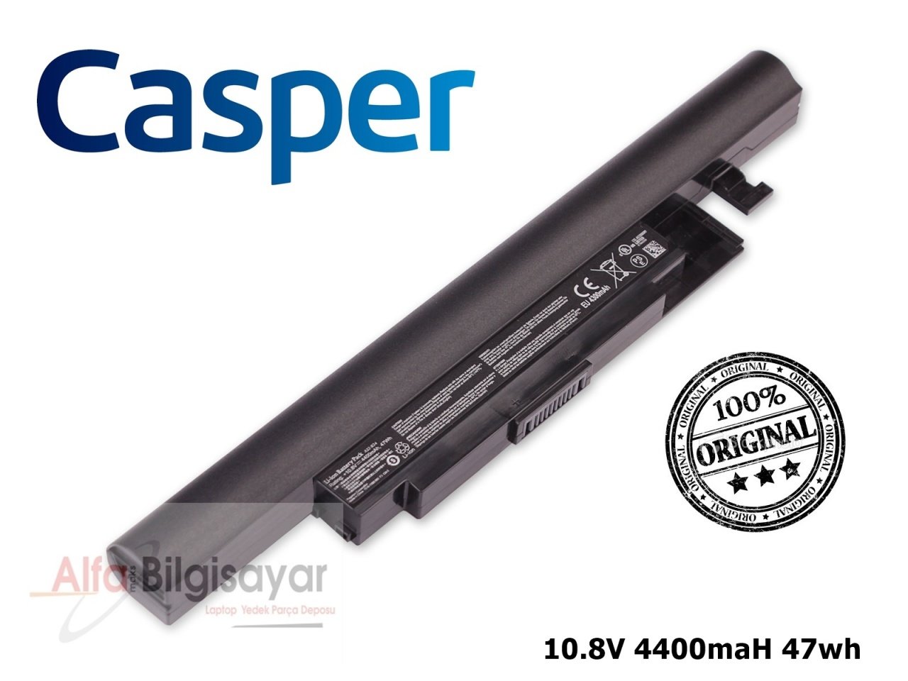 Casper Nirvana Orjinal a32-b34 10.8v 4400mah 47wh A31-C15 C15 C15b C15m CSY CSU CGU CSD A41-B34 A31-C15 B34YA B34FD B34FB VSY VSU VGU VSD Batarya pil