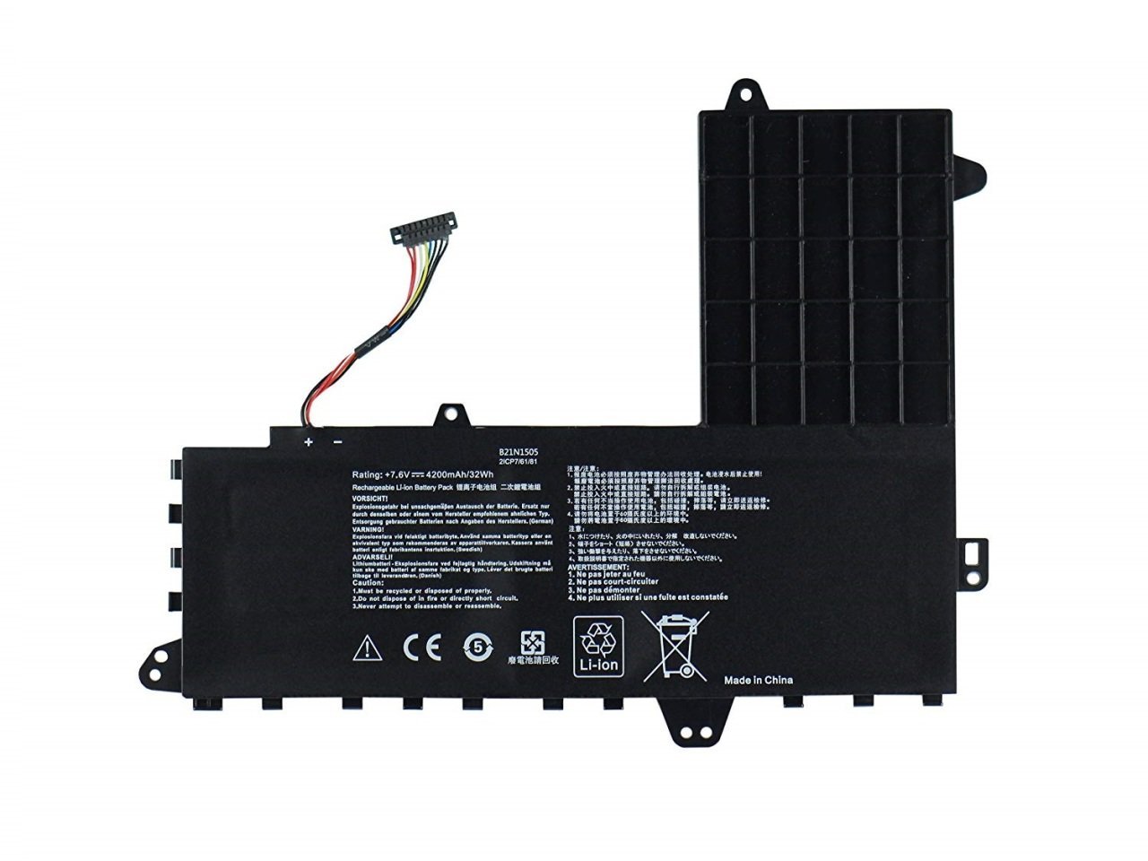 Asus B21N1506 E502, X502  E502N, E502S, X502N, E502M E502SA E502NA, E502SA, E502MA, X502NA F502, L502, R517 Batarya Pil