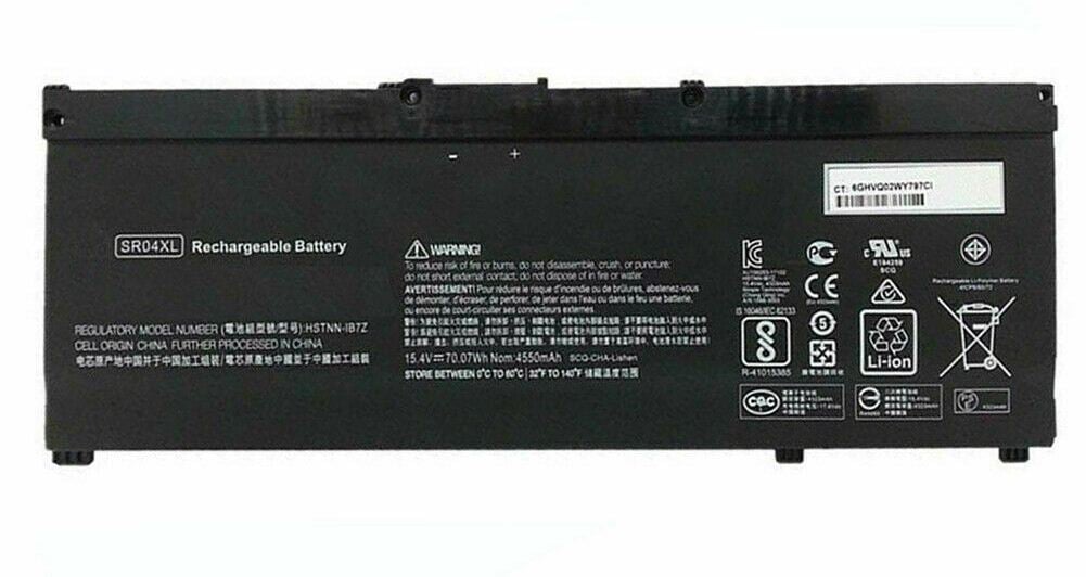 HP OMEN 15-dc, 15-ce 15-CX 15-cb, TPN-Q211 TPN-C133 HSTNN-DB8Q L08934-2B1, L08855-855 SR04XL SR03XL TPN-Q193, TPN-Q194 HSTNN-DB7W TPN-C133, TPN-C134 HP SR04XL 917724-855 OMEN 15-CE 15-DC 15.4V 54WH SR04XL 3500Mah Batarya Pil