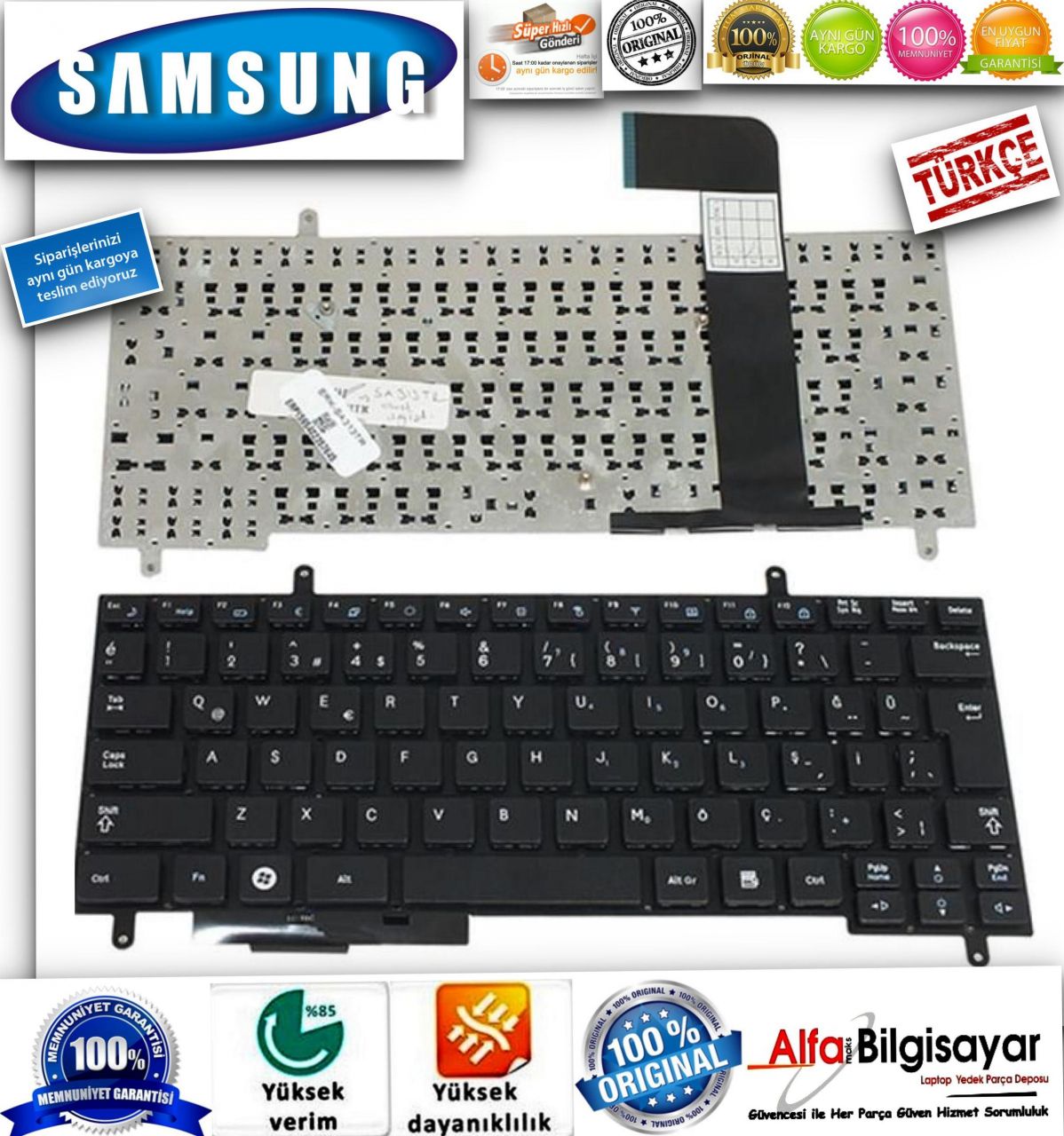 Samsung N220 N210  NP-N210  NP-N220 Samsung N210 N210P NC210 N220 Klavye Tuş Takımı