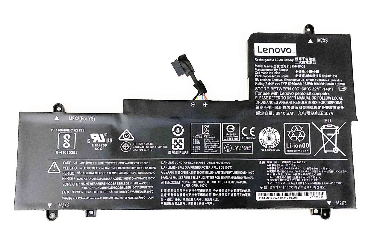 Lenovo ideapad Yoga 710-14ISK 80TY, 710-14IKB 80V4, Yoga 710-15ISK 80U0, Yoga 710-15IKB 80V5, L15L4PC2 L15M4PC2 Batarya Pil Orjinal