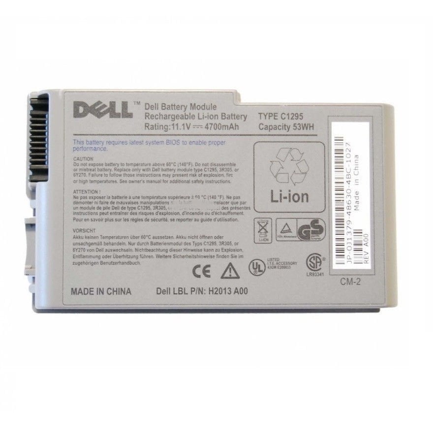 Dell orjinal  Latitude D500 D505 D510 D520 D530 D600 D610 Dell Inspiron 500M, 510M, 600M  0X217 1X793 4P894, Y1338, YD165, 6Y270, 0X217, 1X793, 3R305, 9X821, C1295, J2178, U1554, W1605, M9014, HD941. Batarya Pil Orjinal