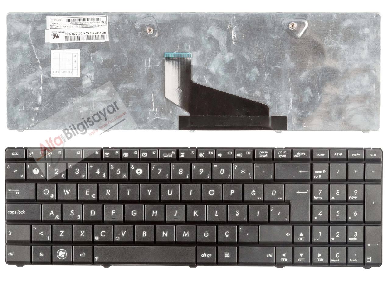 Asus K53 K53T K53TA K53U K53Z A53 A53T A53TA A53U A53Z X53 X53T X53TA X53U X53Z - K73TA K73TK K73  - X73  Klavye Tuş Takımı V118502ak1 Pk130j22a19 Laptop Keyboard