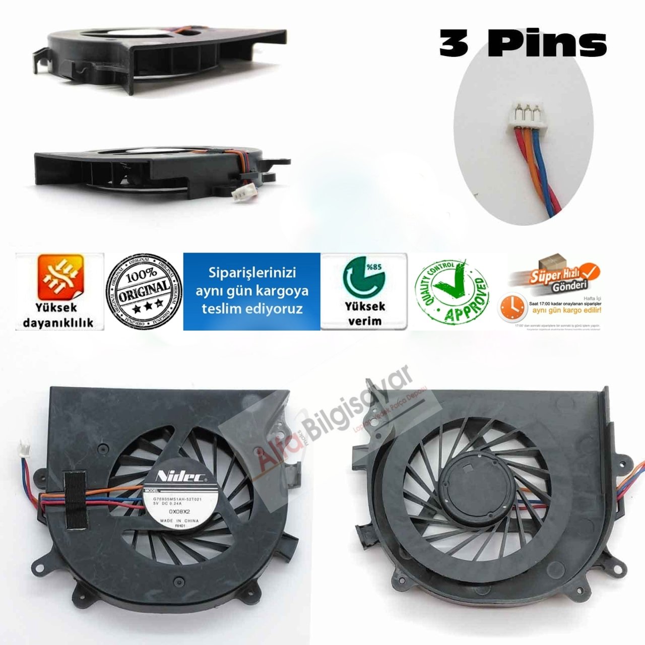 Sony Vaio VPCEA VPC-EA Vpc-Eb Vpceb Vpc eb Serisi Cooling Fan Sıfır A++