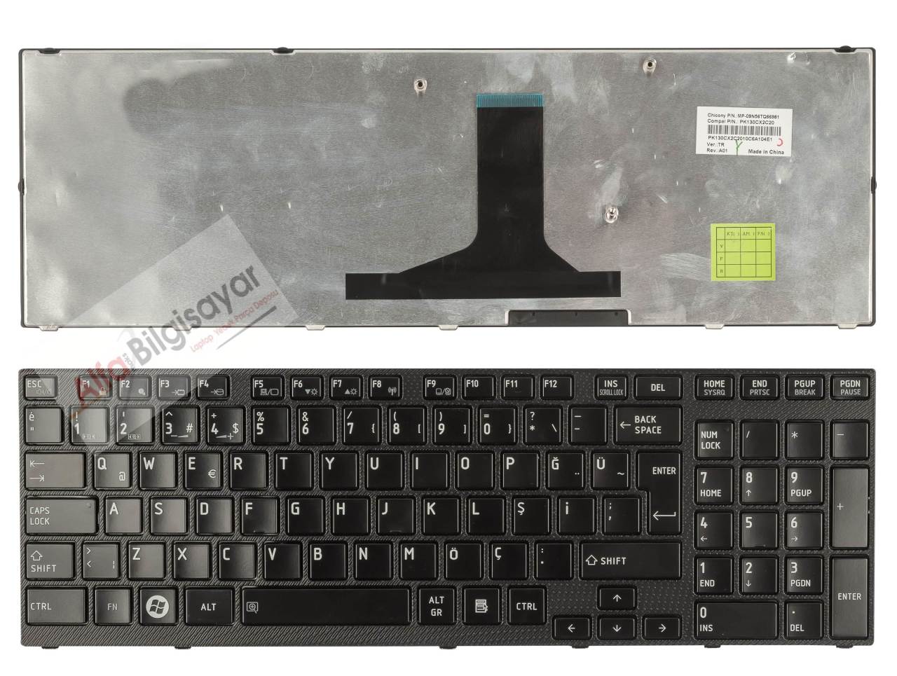 TOSHIBA SATELLITE A660 A660D A665 A665D P750 P750D P755 P770 P775 Klavye Tuştakımı  Tr Tq0bc 9Z.N4ybc.00T PSAW0E PSAW9E PSAW3E