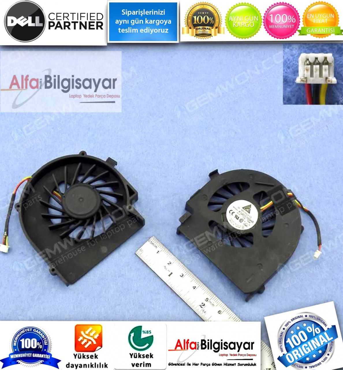 Dell Inspiron 14V N4020 N4030  COOLiNG FAN   Part No: KSB05105HA - DFS481305MC0T - 23.10367.021   Laptop Fan