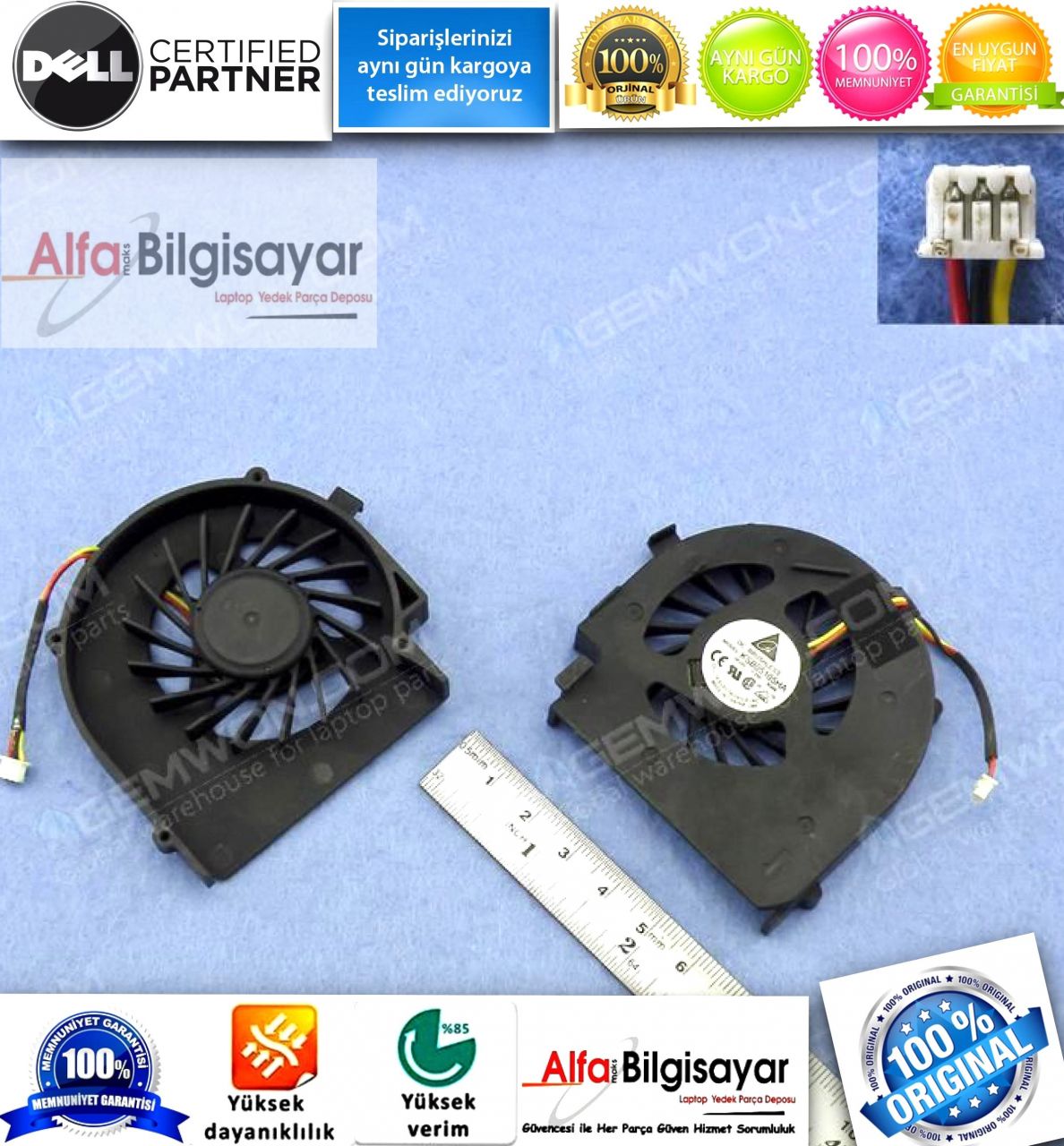 Dell Inspiron 14V N4020 N4030 COOLiNG FAN Part No: KSB05105HA - DFS481305MC0T - 23.10367.021 Laptop Fan