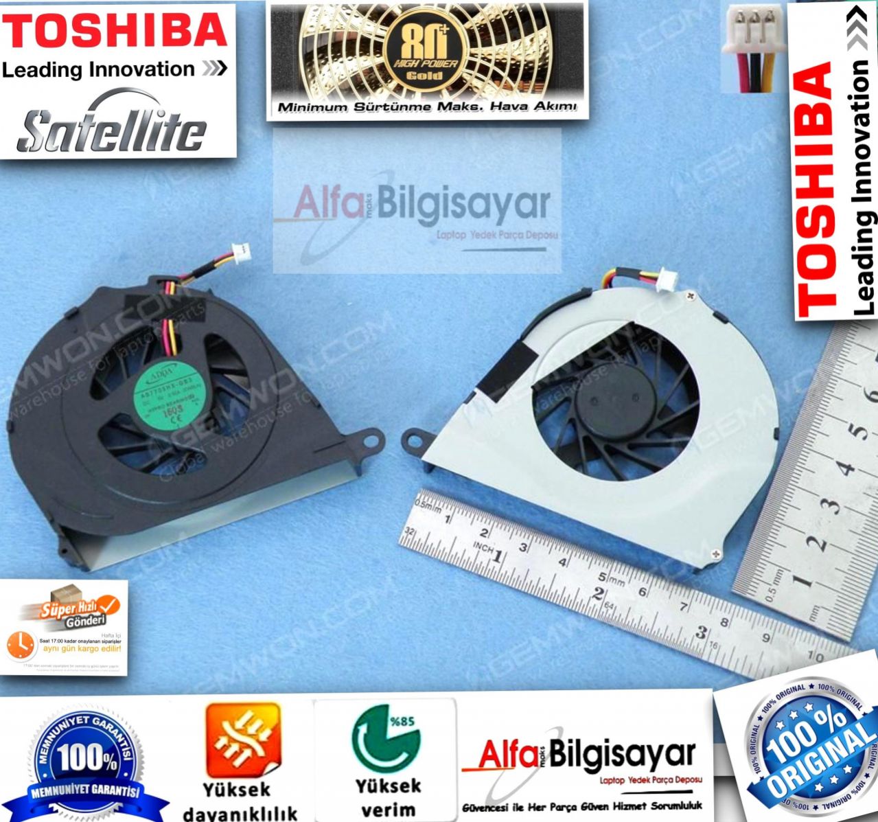 TOSHIBA Satellite L750 L750D  L755 L755D  FAN Cooling  Part No: AB8005HX-GB3  Laptop Fan